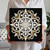 Mandala DIY Pearl Art Diamond Painting Kit for Adult Home Decor 25x25cm With Frame