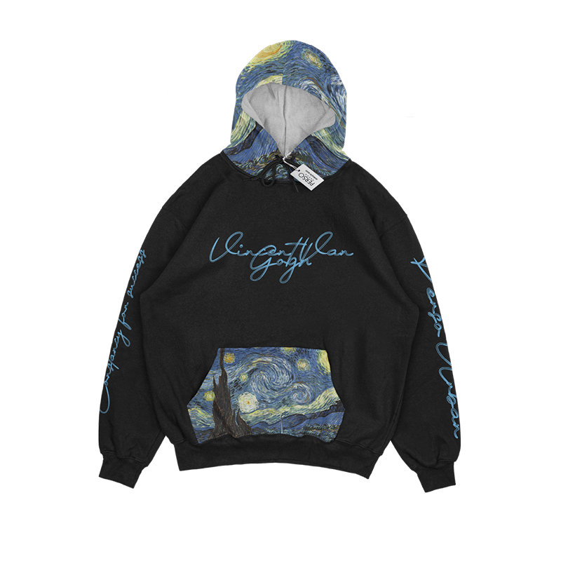 Van Gogh Graphic Printed Men's Hoodie