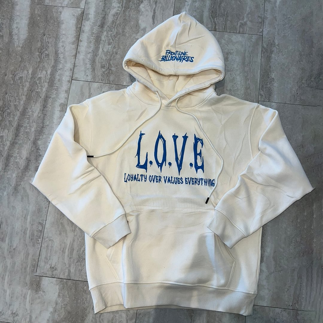 Vintage Tide Brand Print Casual Fashion Hoodie