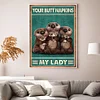 Vintage Poster Sea Lion - 11CT Stamped Cross Stitch 40*53cm/15.75*20.87in
