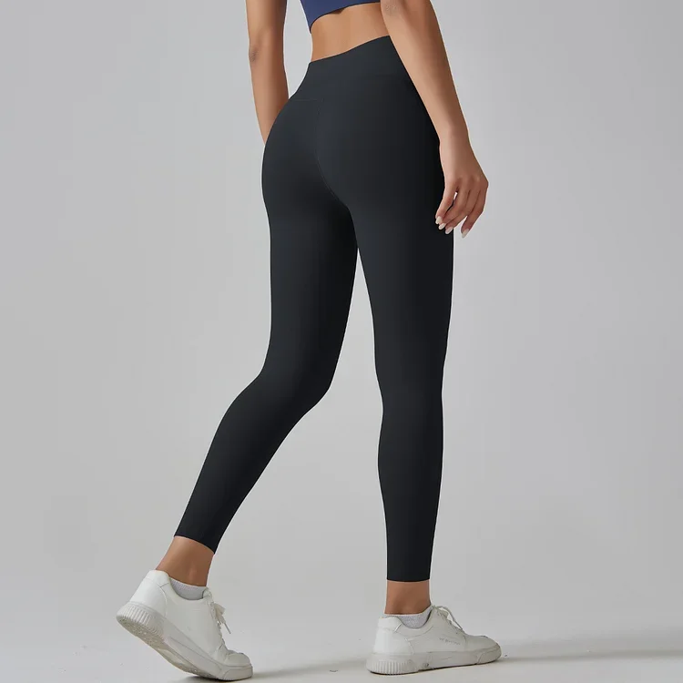 High Waisted Tummy Control Side Pocket Shaping Training Leggings