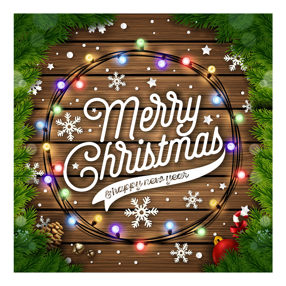 

Merry Christmas - Round Drill Diamond Painting - 35*35CM, 501 Original