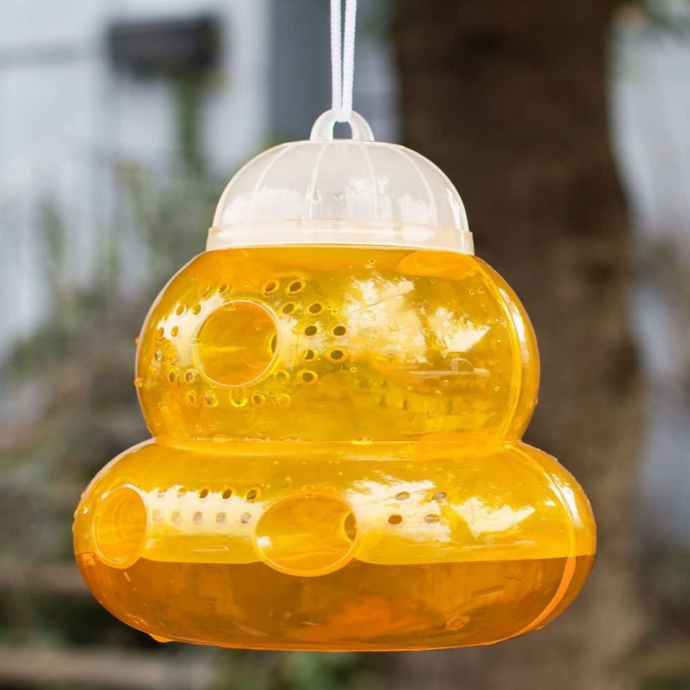 

Gourd Shape Wasp Trap Garden Yellow Jacket Hornet Hanging Trap Insecticide, 501 Original