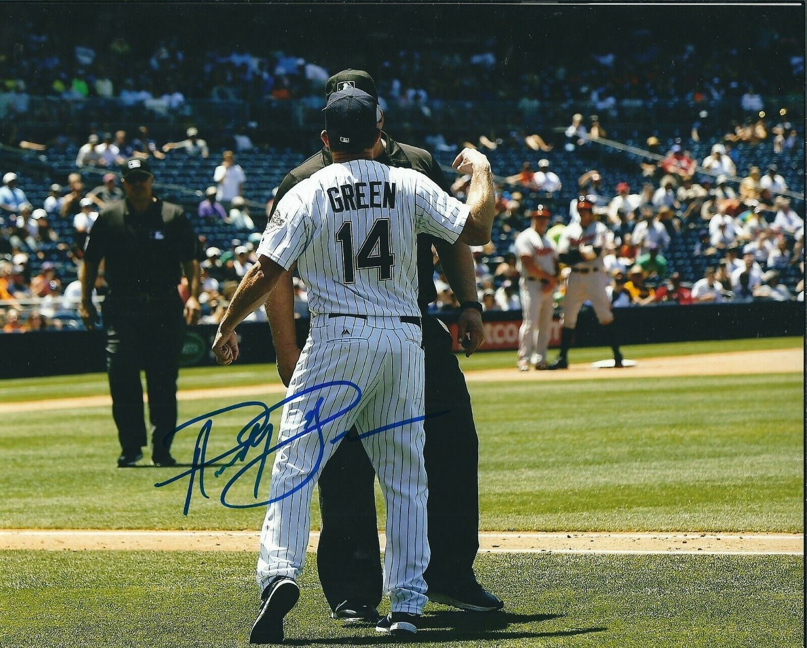 Signed 8x10 ANDY GREEN San Diego Padres Autographed Photo Poster painting- COA