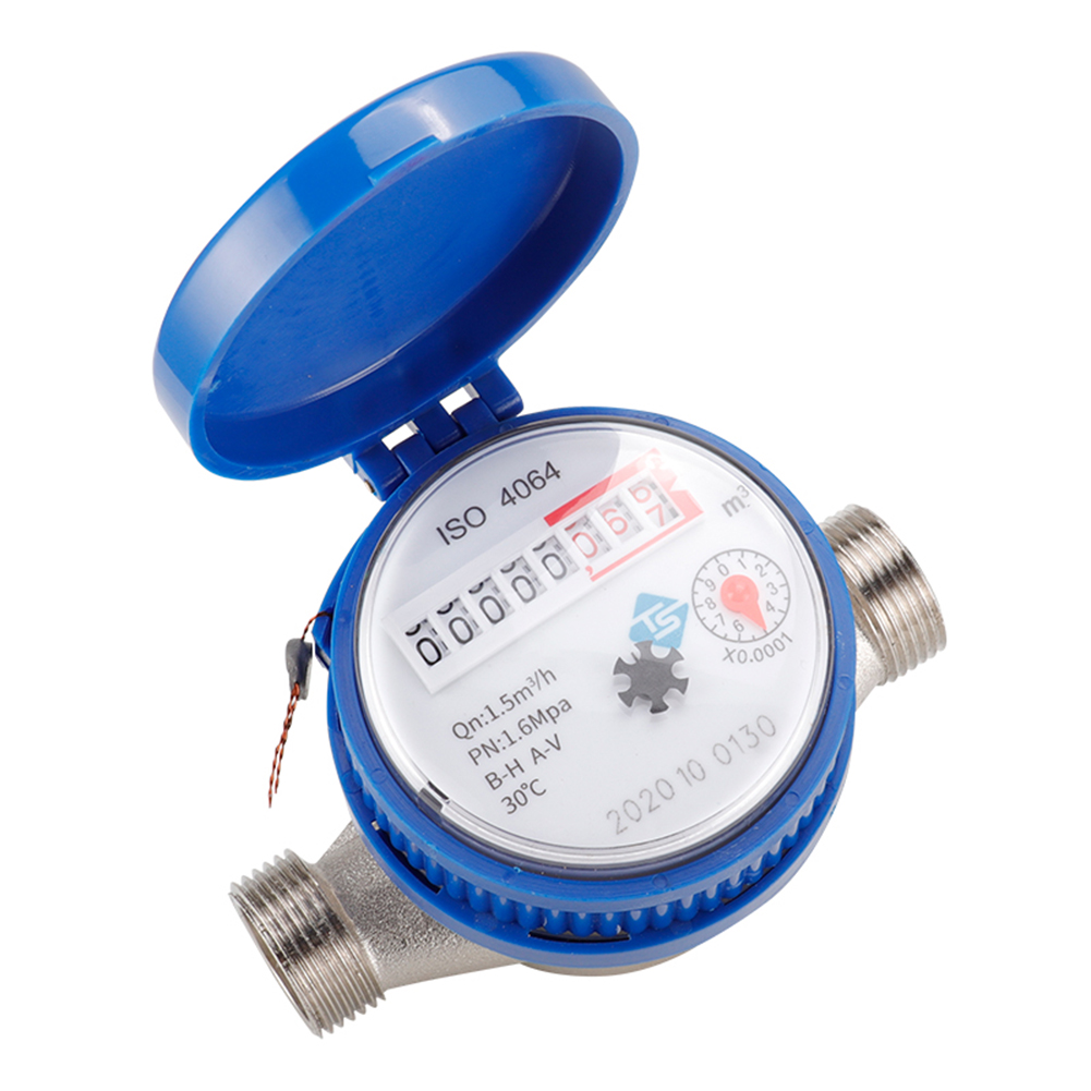 

Cold Water Meter Adjustable Rotary Pointer Counter Water Measuring Meter, 501 Original