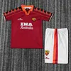 1998-1999 Retro Roma Home Soccer Jersey 1:1 Thai Quality Kids Size