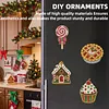10PCS DIY Pearl Diamond Painting Christmas Fridge Magnets, Sparkling Rhinestone Refrigerator Magnet Craft Kit for Home Decor & Gifts