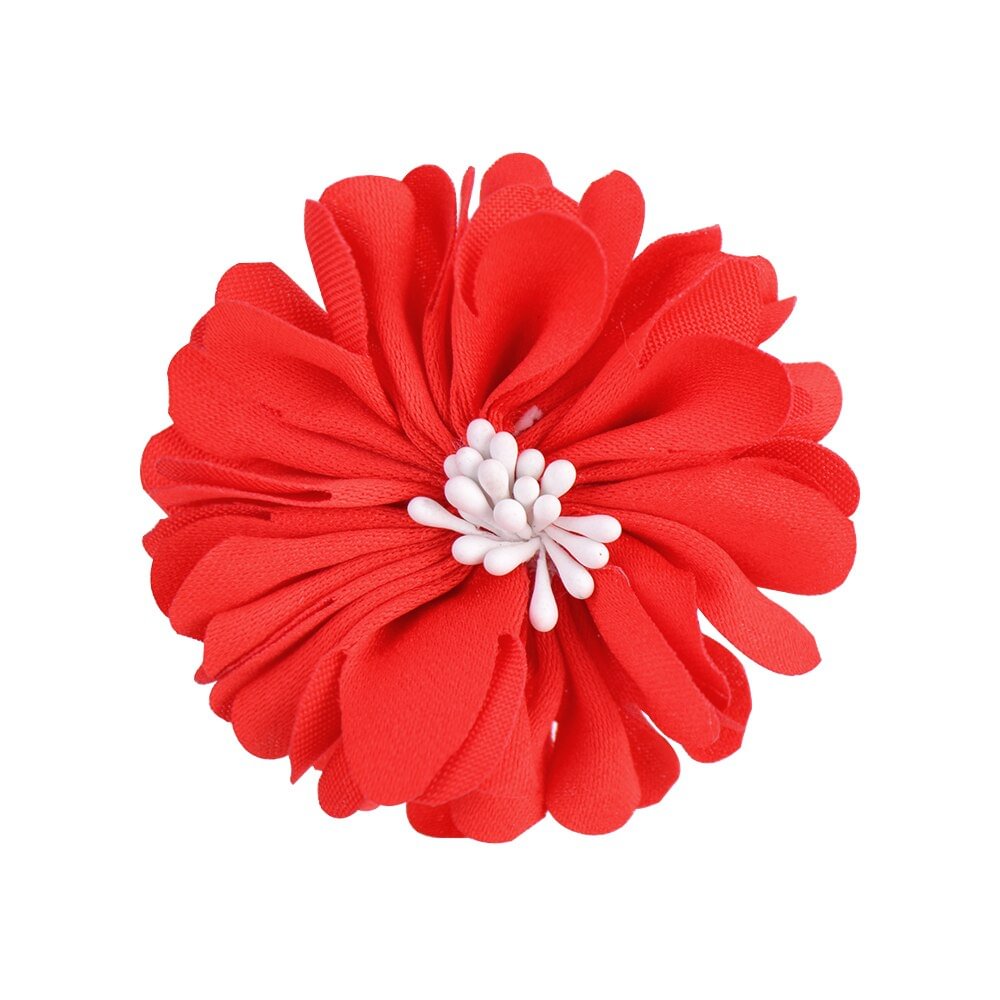 2 Pcs/lot New Sweet Chiffon Fabric Flower Hair Clips For Girls Safety Hairpin Boutique Barrettes Headwear Kids Hair Accessories