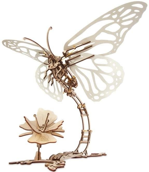 Mechanical UGEARS Wooden 3D Puzzle Model Butterfly Construction Set