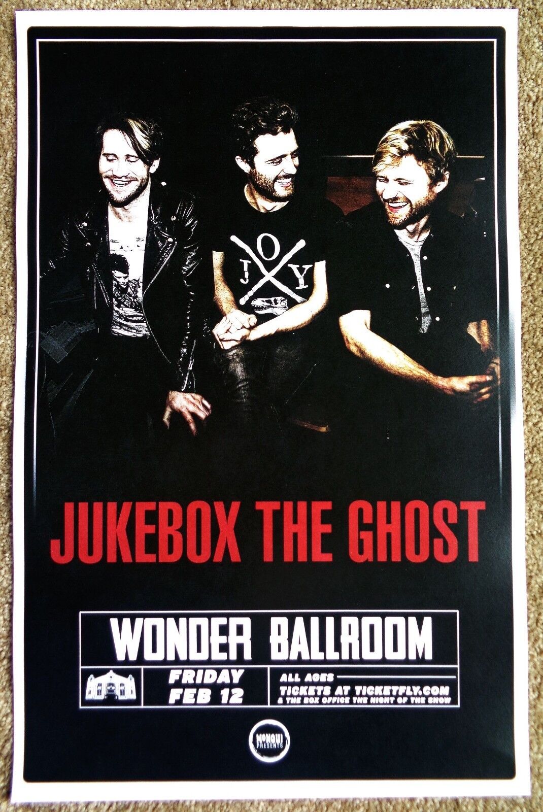 JUKEBOX THE GHOST 2016 Gig POSTER Portland Oregon Concert