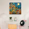 Colored Houses-14CT Stamped Cross Stitch 40*40cm/15.75*15.75in tapestrymarket