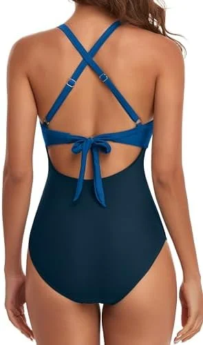 Cutout High Waisted One Piece Swimsuits
