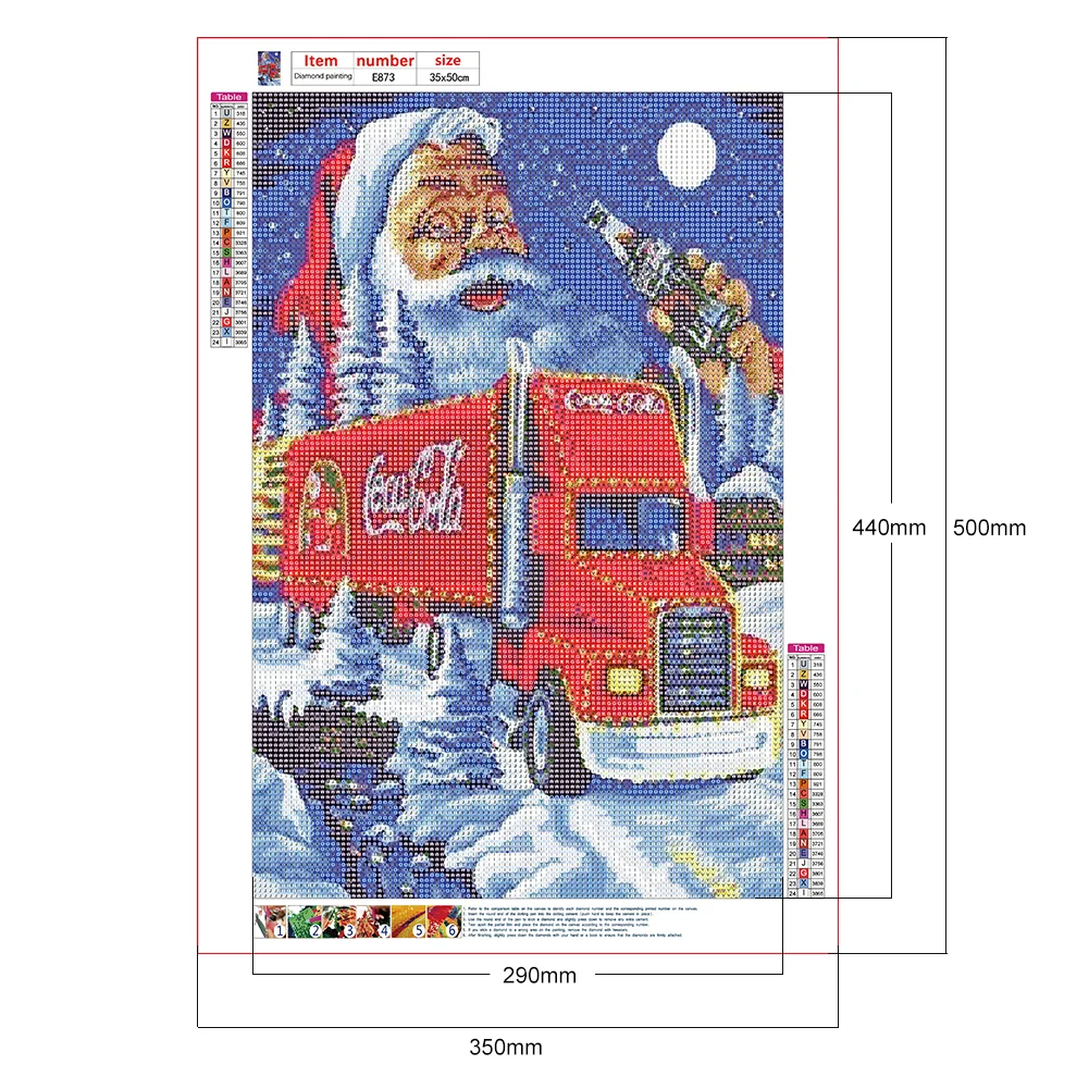 Diamond Painting - Full Round Drill - Santa Claus(30*50cm)