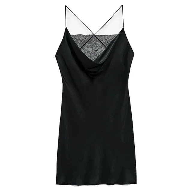 Dress V-Neck Sleeveless Backless Sexy Mini Dresses