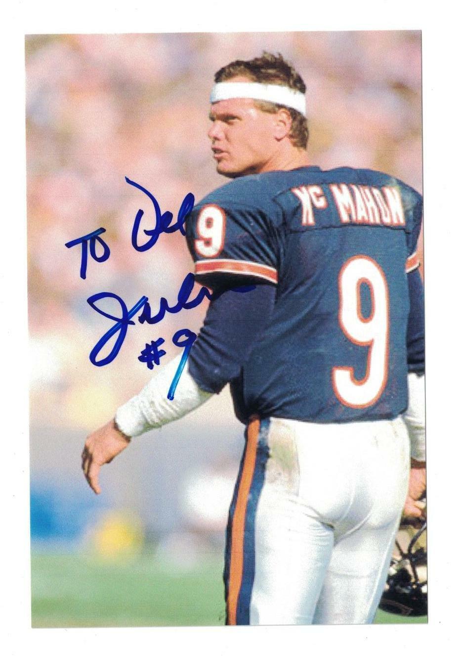 Jim McMahon Signed Autographed 4x6 Photo Poster painting Chicago Bears B