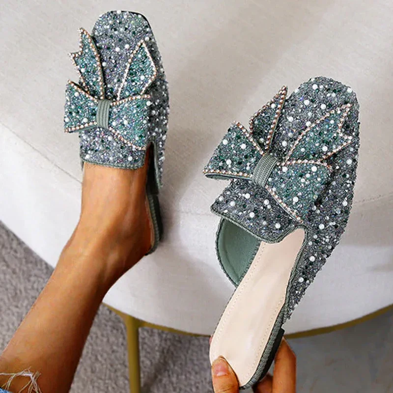 Fashion Flat Rhinestone Sandals