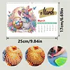 2027 New DIY Diamond Painting Wall Calendar Kit 12-Month Flip Calendar Design Home Decor