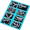 Brain Teasers Metal Wire Puzzle Toys - Assorted Metal Puzzle Toys for Gifts, Party Favors, Prizes, Disentanglement Puzzle Unlock Interlock Toys