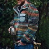 Men's Casual Flannel Plush Button Sweater