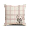 4pcs Easter Pillow Covers 45x45cm Pillowcase for Easter Decor Couch Sofa Bedroom