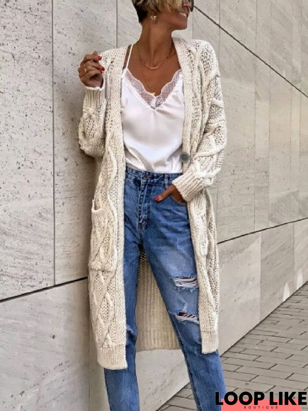 Casual Long Sleeve Sweater Outerwear