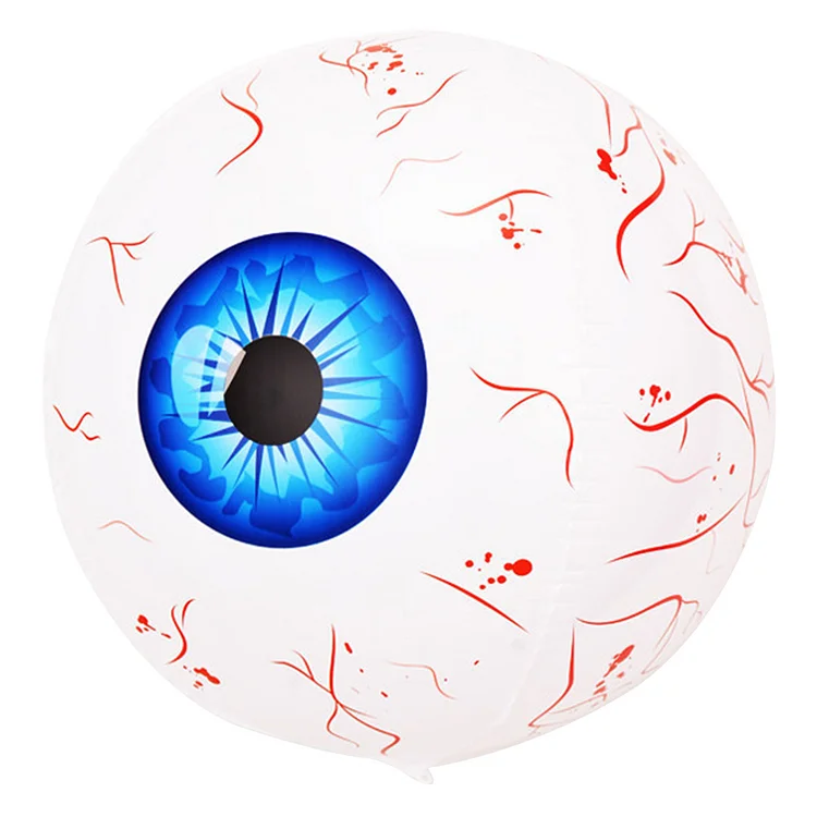 Scary Decorations Balloons Inflatable Balloons Halloween Props (4D Blue Eyeball)