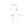 Boucles D'oreilles Fleur Papillon &Eacute;l&eacute;gantes Avec Pompons