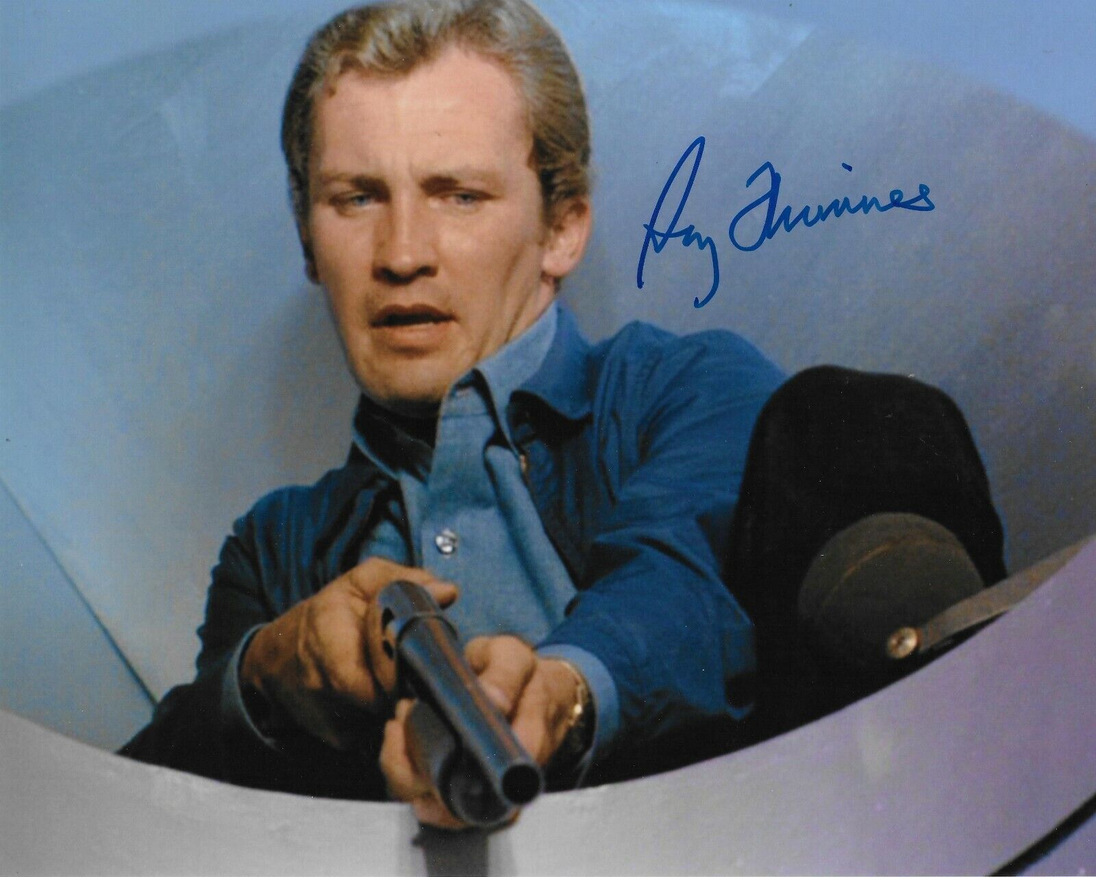 Roy Thinnes The Invaders Original Autographed 8X10 Photo Poster painting #13