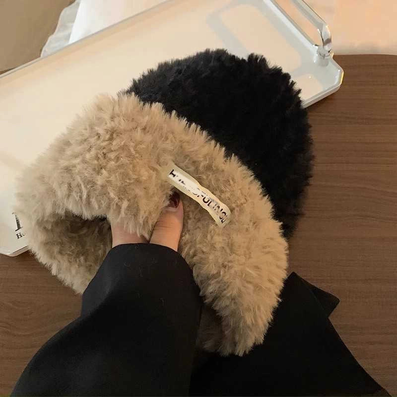 Women’s Sweet Minimalist Color Block Eaveless Wool Cap