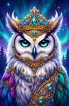 Luxury AB Velvet Diamond Painting Kit - Owl