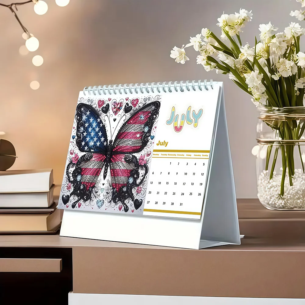 5D/DIY Calendar Crystal Painting Desk Calendars Kit Diamond Decorations Calendar