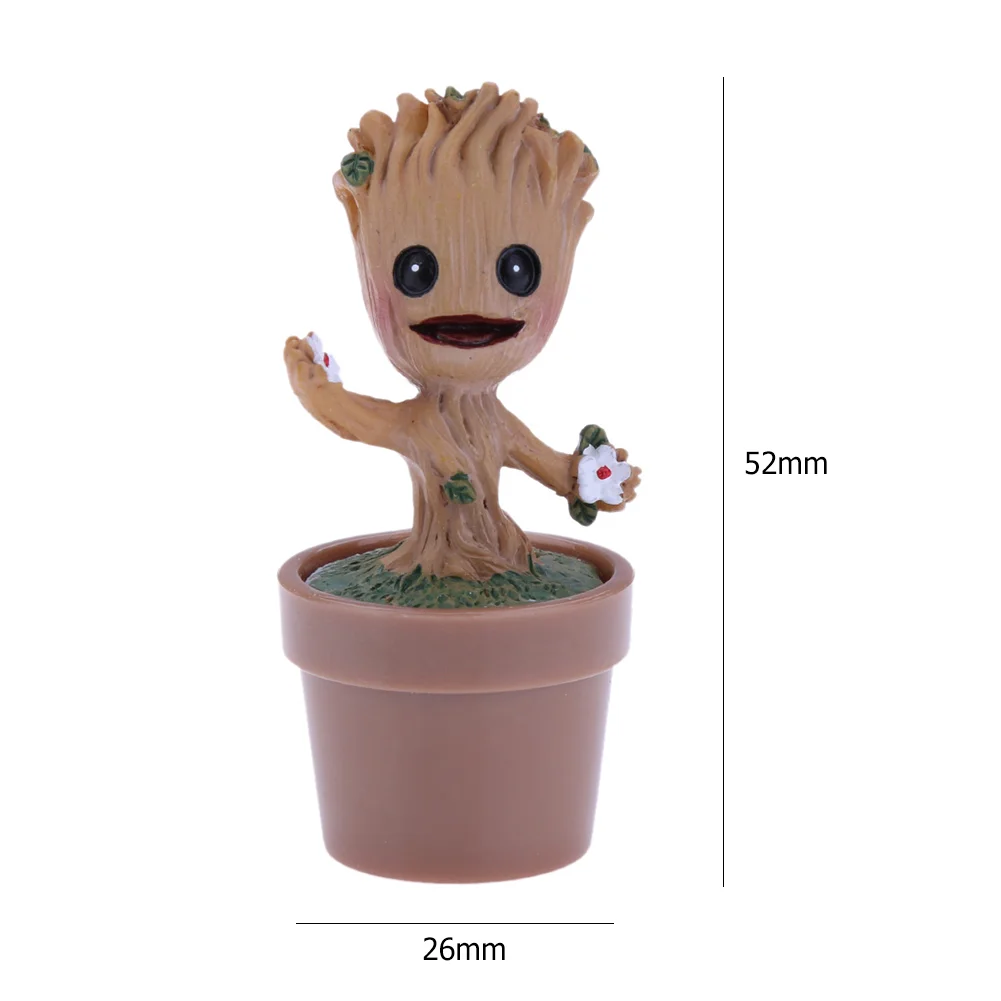 Baby Action Mini Flowerpot Tree Man Figure Toys (Flower Tree Elf Coffee Pot