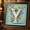 Butterfly Flower Y 5D Partial Drill DIY Diamond Painting Kit 30*30cm