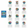 Rainbow Sunflower Diamond Art Monthly Flip Tabletop Calendar January 2027 - December 2027 Small Desktop Calendar Planner for Living Room Bedroom Office Desk Gift Giving