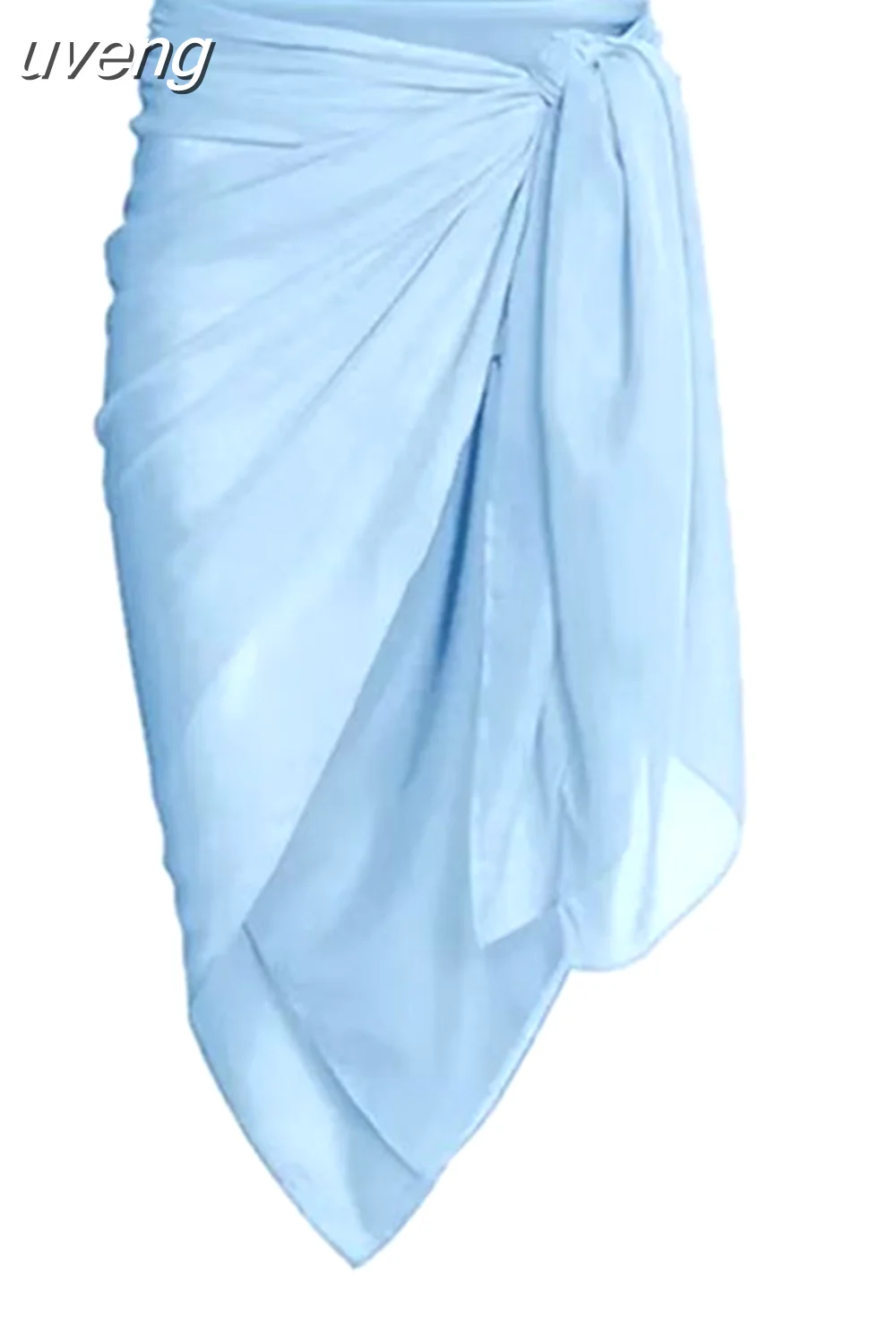 uveng New Fashion One Piece Swimsuit and Skirt Women Reversible Swimwear Luxury Bowknot Beach Dress Brazilian Bathing Suit Summer