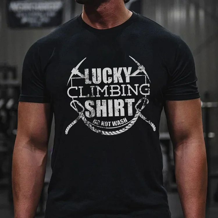 Lucky Climbling design FunnyT-Shirt Gift For T-Shirt