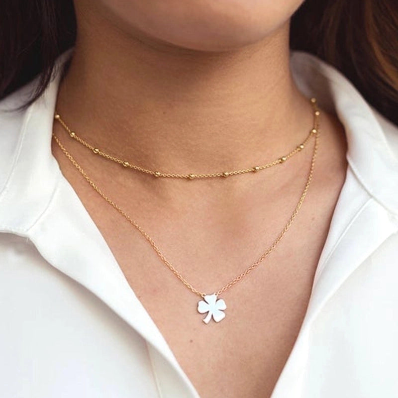 Copper Plating Geometric Necklace