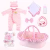 17"-22'' Adoption Newborn Baby Dolls Essentials-8pcs Clothes Set for Reborn Baby Girls - RBBI-Myrebornbabydoll&reg; Myrebornbabydoll&reg;