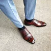 Designer Mens Dress Shoes Real Leather Comfortable