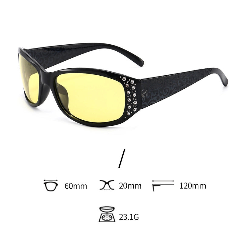 Elegant Streetwear Geometric Tac Oval Frame Full Frame Glasses
