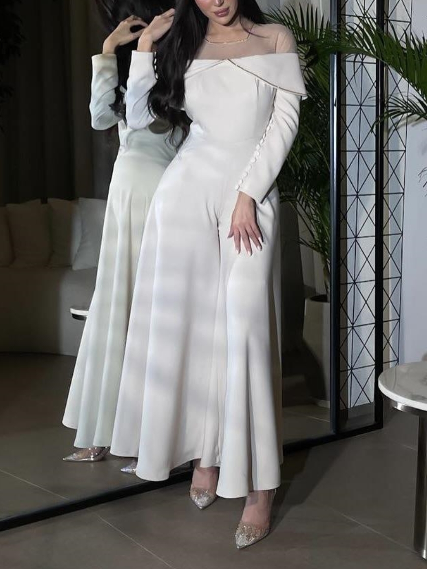 Sexy Hot Diamond Mesh Splicing Banquet Jumpsuit | Oxredo Shop Ramadan Sale