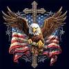 American Eagle Cross-11CT Stamped Cross Stitch 40*40cm