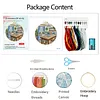Kitchen Long Stitch DIY Stamped Embroidery Kit with Embroidery Hoop Cross Stitch Kit 30x30cm for Beginners Craft Lovers Gift tapestrymarket