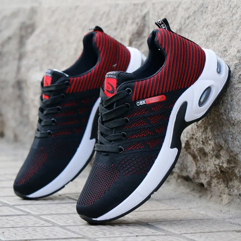 Fashion Sneakers Brand Men Sport Mens Shoes Fly Woven Air Cushion Shoes 2019New Wild Breathable Designer Shoes Men High Quality