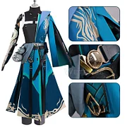[Wetrose] Pre-Order Jiyan 忌炎 Wuthering Waves Cosplay Costume Wig Full Set