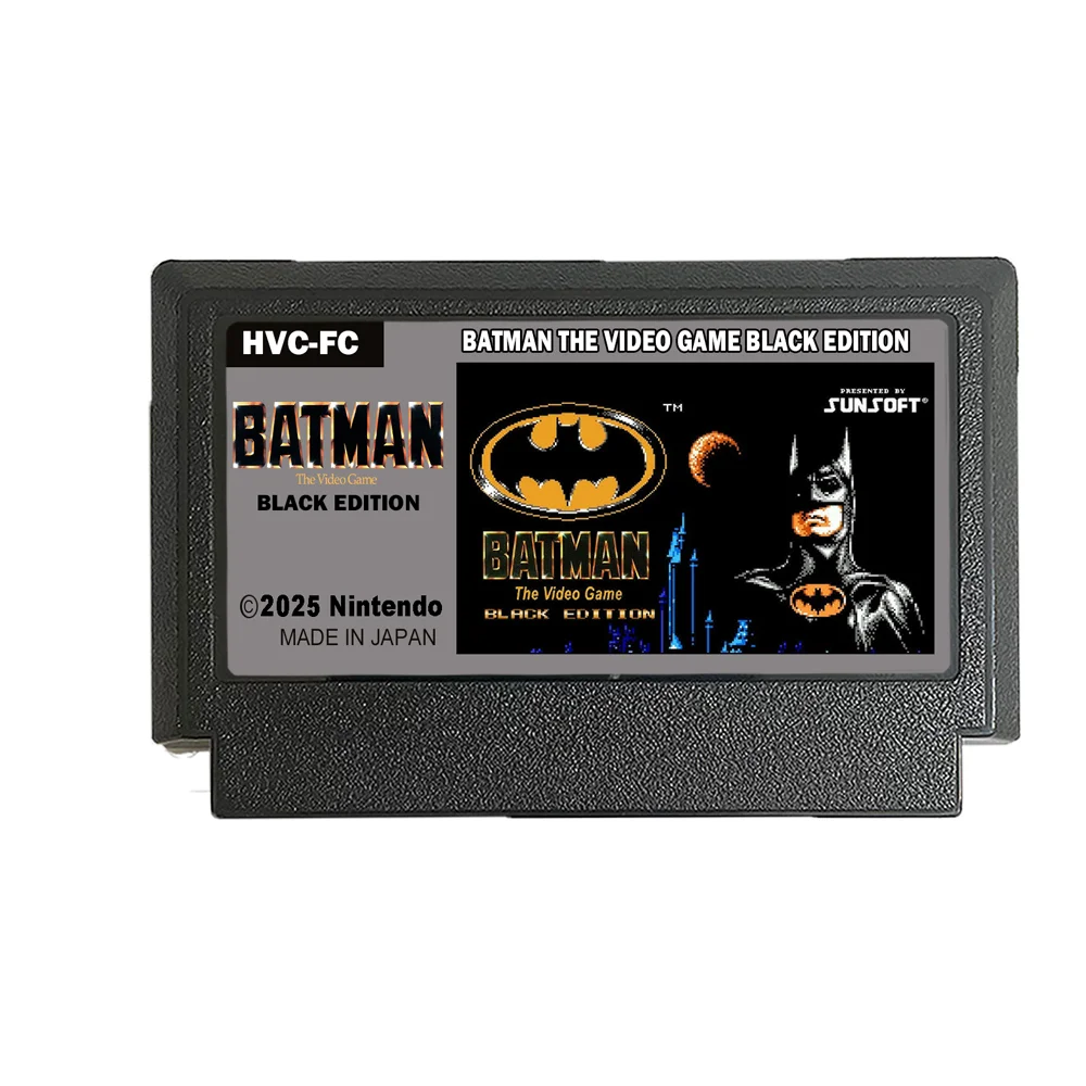 Batman the video game black edition - 8 Bit Game Cartridge For 60 Pin FC Famicom Game Console Japanese version