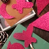 10 Pack - 12"x10" Self-Adhesive Glitter DIY Craft Foam Sheets - Hot Pink