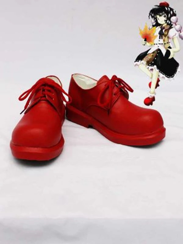 touhou project shameimaru aya cosplay shoes red