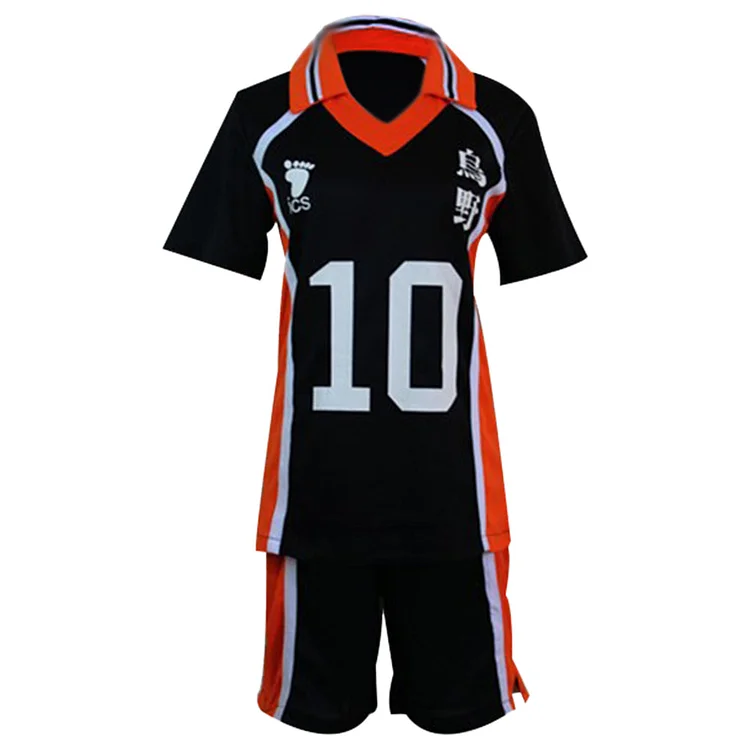 Haikyuu Cosplay Costume Karasuno Koukou High School Volleyball Club Hinata Shoyo Sportswear Shirt Jersey