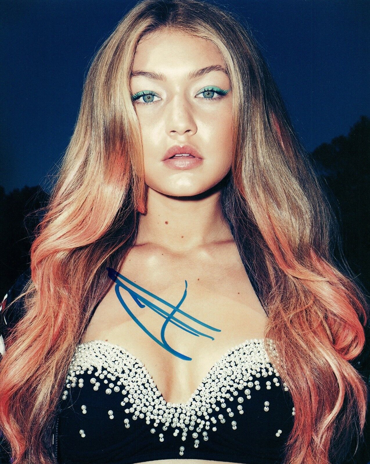 Gigi Hadid Signed Autographed 8x10 Photo Poster painting Hot Sexy Model COA VD